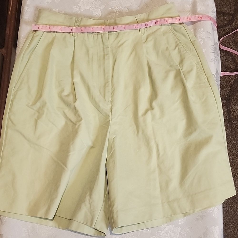 Vintage New Izod Mint Green High Rise Shorts Size 8 - Picture 12 of 14